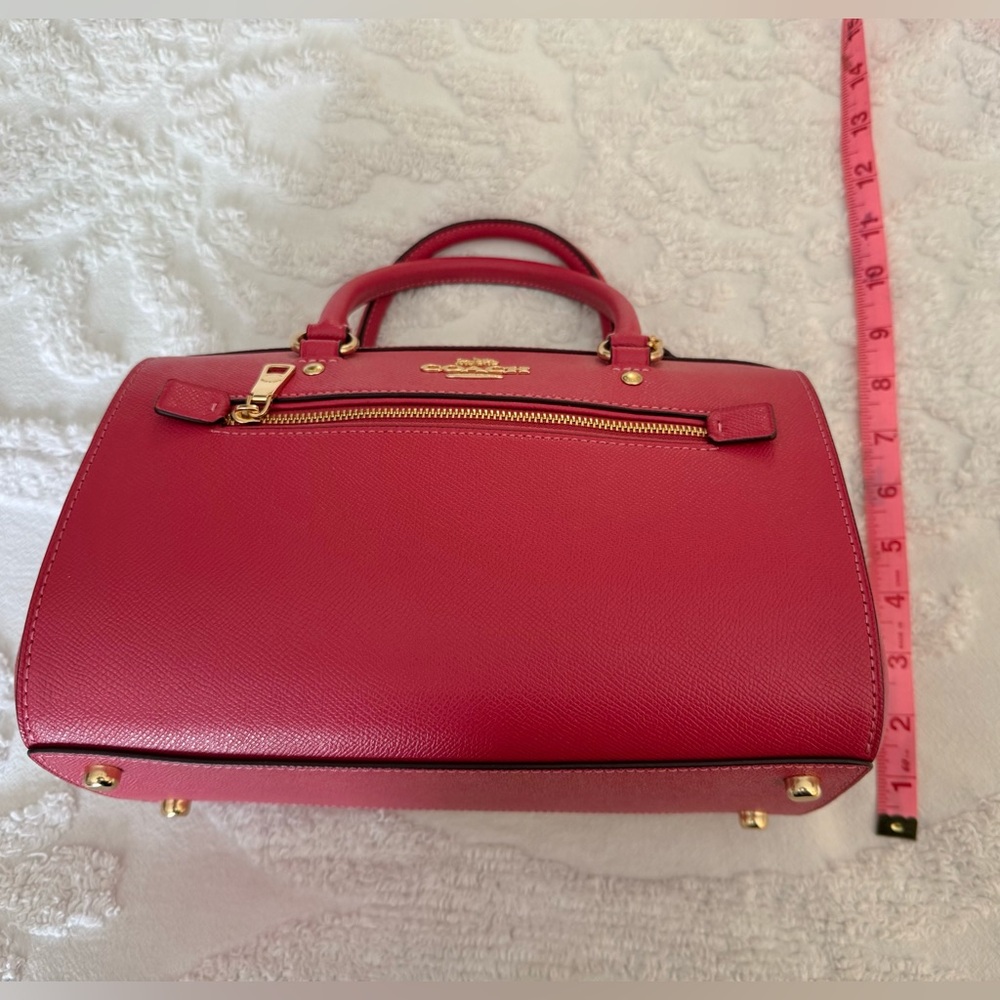 GENUINE NWOT COACH BOWLING BAG IN GORGEOUS STRAWBERRY MIST ORIG $250 - Picture 2 of 8
